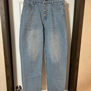 Women's Blue Boyfriend Jeans
